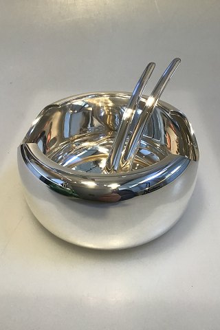 Georg Jensen Magnus Stephensen Sterling Sølv Salatskål med salatsæt no 994