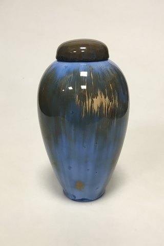 Royal Copenhagen Krystal Glasur Vase med låg af C. Frederik Ludvigsen no 745