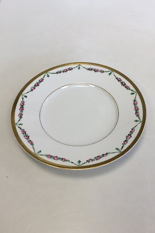 Royal Copenhagen Stel nr. 478 Rosenguirlande med guld Frokosttallerken No 10519