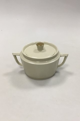 Royal Copenhagen Glat Creme stel Sukkerskål med låg No 9479