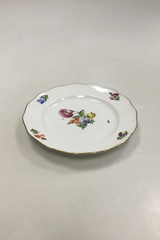 Royal Copenhagen Saksisk Blomst Let Bicelle Kagetallerken No 493/2032