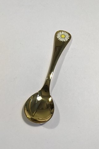 Georg Jensen Årsske 1987 i forgyldt Sterling Sølv med emalje