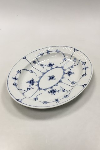 Royal Copenhagen Musselmalet Riflet Ovalt fad No. 97