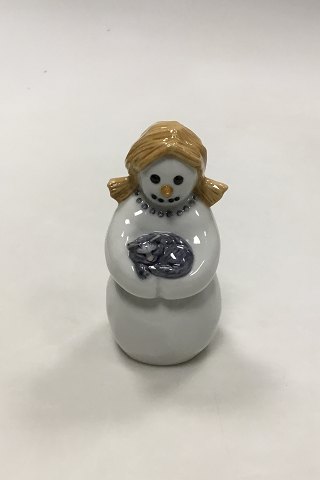 Royal Copenhagen Figur af Snekone med kat No. 018