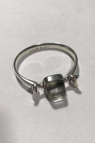 Georg Jensen Sterling Sølv Armring No 207 med Rutil Quartz Torun