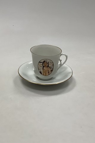 Bing og Grøndahl Carl Larsson Kaffekop og underkop No. 4504 / 305 Motiv 4