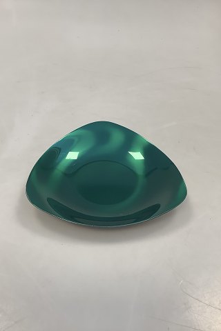 Danish Triangular Stainless Steel Dish in Green