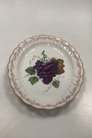 Royal CopenhagenFuld Saksisk Blomst Privatmalet Ovalt Fad med vindruer