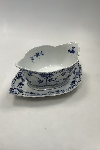 Royal Copenhagen Musselmalet Helblonde Sauceskål med underfad No 1105