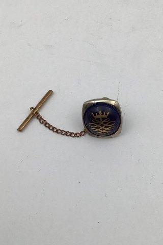 Georg Jensen Forgyldt Sterling Sølv (Royal Copenhagen) Slipsenål Revers Pin