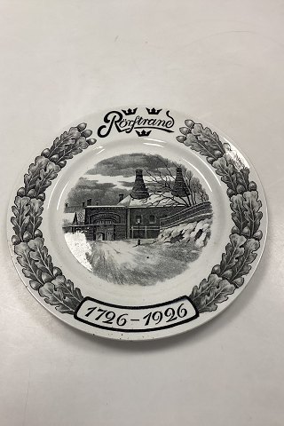Rørstrand Sverige Jubilæums platte for fabrikken 1726 - 1926
