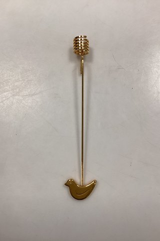 Georg Jensen Golden Christmas Lyseholder - Fugl 1991