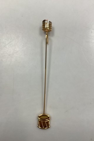 Georg Jensen Golden Christmas Lyseholder - Tromme 1992