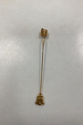 Georg Jensen Golden Christmas Lyseholder - Klokke 1994