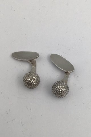 Georg Jensen Sterling Sølv Manchetknapper No. 132 (Golf-bold)