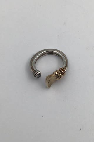 AB? Sterling Sølv / 18 K Guld Ring