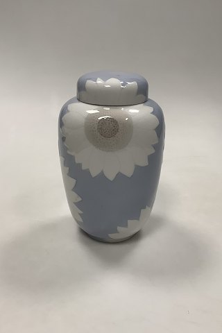 Royal Copenhagen Unika Vase af Oluf Jensen med Solsikker No 3034 fra 1892