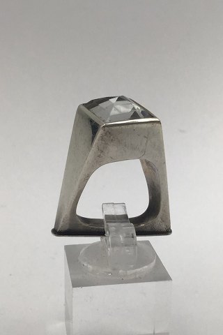 "Georg Jensen" Vivianna Torun Bülow-Hübe Sterling Sølv Ring Quartz