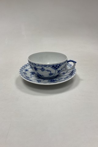 Royal Copenhagen Musselmalet Halvblonde Tekop og Underkop No. 525/081