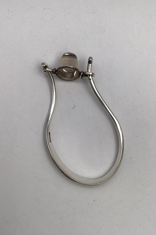 "Georg Jensen" Vivianna Torun Bülow-Hübe Sterling Sølv Armring Quartz