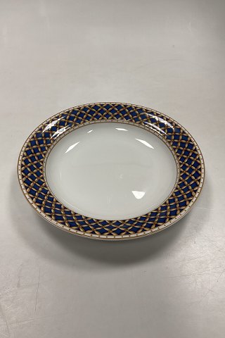 Royal Copenhagen Liselund Mørkeblå Dyb Tallerken No 605