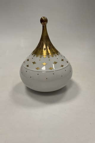 Bjørn Wiinblad Løgformet lågkrukke Rosenthal Studio Line Quatre Couleurs