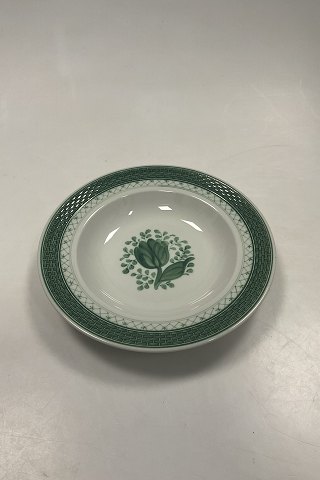 Royal Copenhagen Grøn Tranquebar Dyb Tallerken No 1847