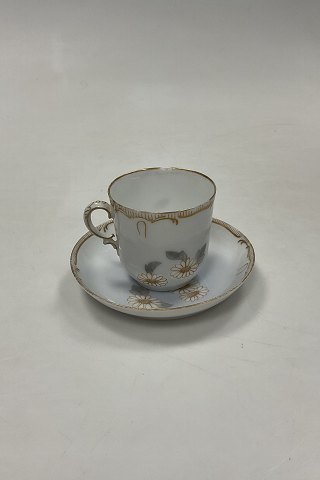 Tidlig Royal Copenhagen Art Nouveau Kop og underkop No 1