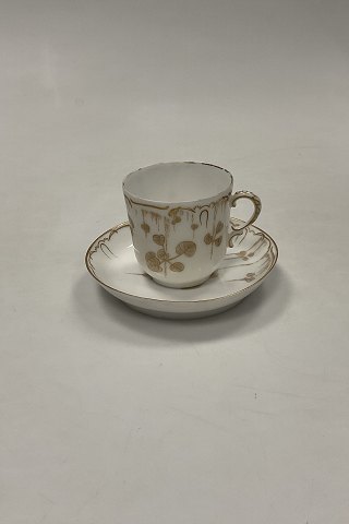Tidlig Royal Copenhagen Art Nouveau Kop og underkop No 2