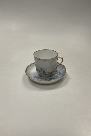 Tidlig Royal Copenhagen Art Nouveau Kop og underkop No 4