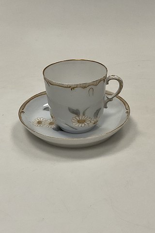 Tidlig Royal Copenhagen Art Nouveau Kop og underkop No 6