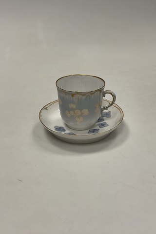 Tidlig Royal Copenhagen Art Nouveau Kop og underkop No 7