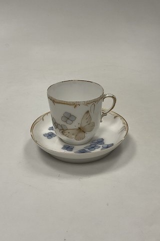 Tidlig Royal Copenhagen Art Nouveau Kop og underkop No 11