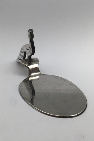 H. Willadsen-Nielsen Sølv Serveringsspade Påfugl