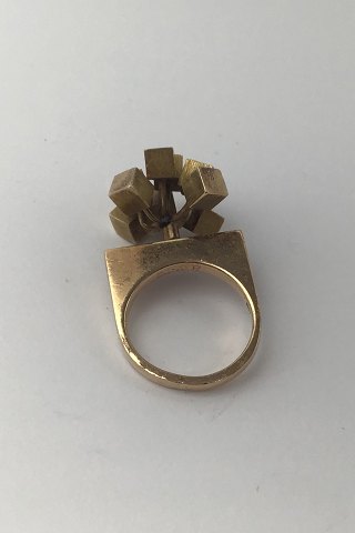 Hans Hansen 14 Kt Guld Ring Moderne