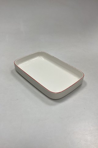 Royal Copenhagen Rødtop/Rødkant Rektangulært fad No. 3078