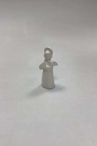 Royal Copenhagen Blanc de Chine Engel med bækkener