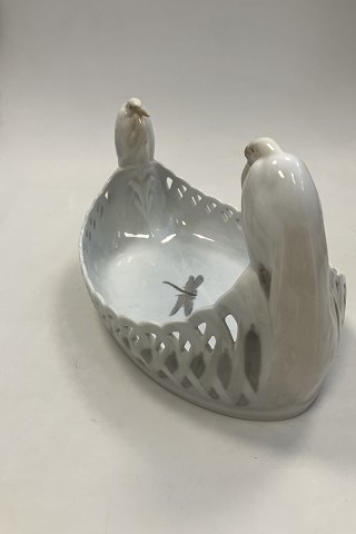 Royal Copenhagen Art Nouveau Skål med Hejre No. 1846