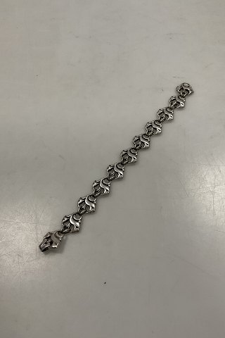 Dansk Sølv Armbånd af C. Holm
