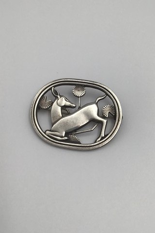 Georg Jensen Sterling Sølv Broche  No. 256 Hjort