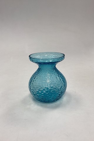 Turkisblå Blomsterløg Vase Holmegaard / Kastrup / Fyens Glasværk
