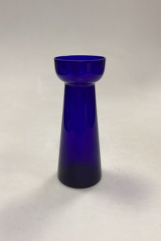 Koboltblå Blomsterløg Vase Holmegaard / Kastrup / Fyens Glasværk
