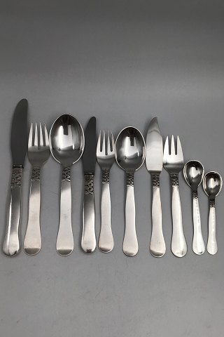 Georg Jensen Sterling Sølv Ladby Bestik 12 personer (117 dele)