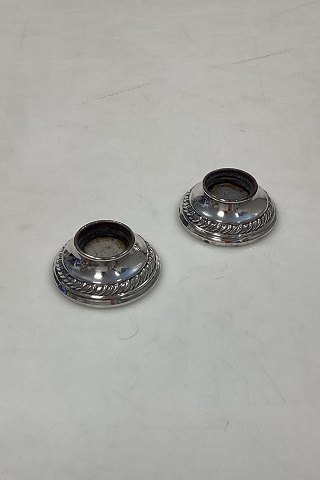 Sæt af Quakers Silver Co. Sterling sølv lyseholder no. 703