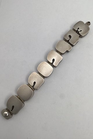 Hans Hansen Sterling Sølv Dato Armbånd med Tal (10-10-1973)