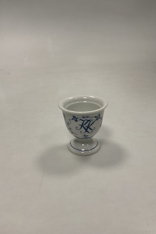 Bing og Grøndahl Blåmalet / Musselmalet Æggebæger No. 1103 med monogram