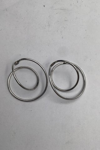 Georg Jensen Sterling Sølv Øreringe No. 554A Alliance
