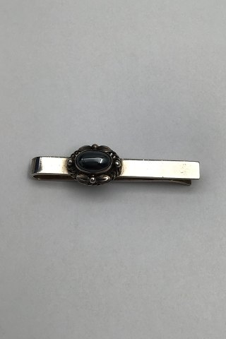 Georg Jensen Sterling Sølv Slipsenål No. 17 (Hæmatit)
