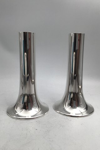 Georg Jensen Sterling Sølv Lysestager (No. 1139) Henning Koppel