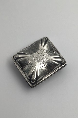 Engelsk Sterling Sølv Snustobakæske (1857)